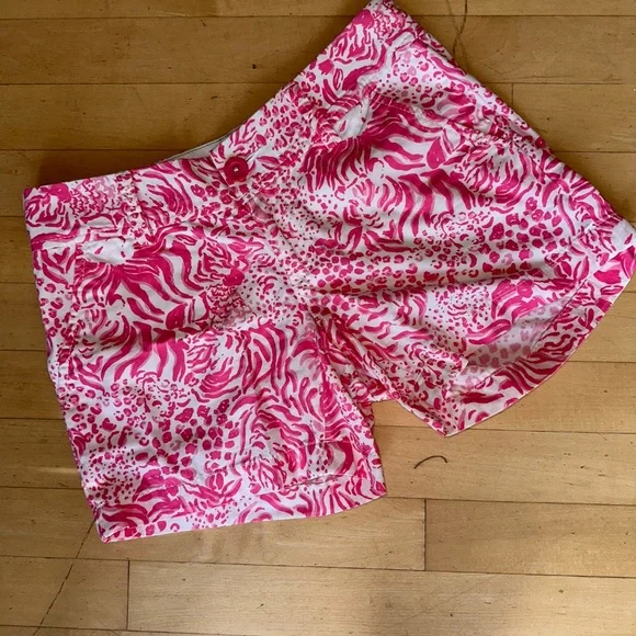 Lilly Pulitzer Pink Callahan shorts, 00, GD1108 - Picture 3 of 6